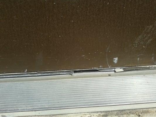 Bottom of seal weathered away and rodents easily entered residents