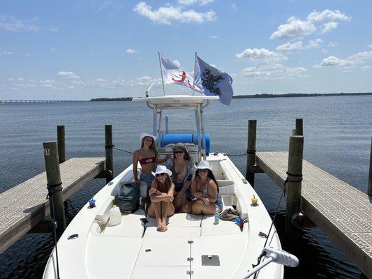 Getting ready for a fun filled day on the water