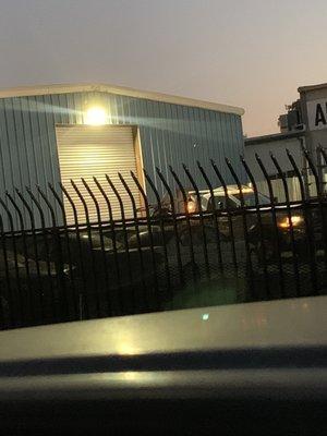 The driver came back into the parking lot without a vehicle. Photo taken @ 8:59 PM