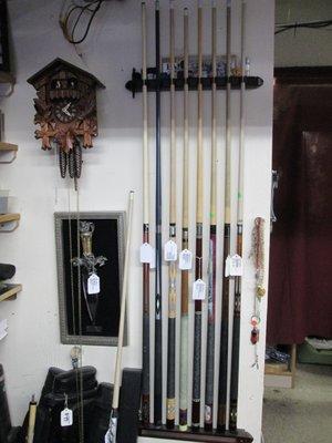 Pool Cues!