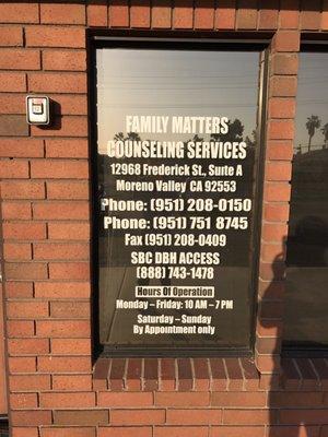 Family Matters Counseling Services