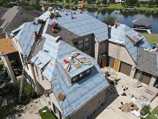 Check out these photos during one of our builds in Cypress, TX!