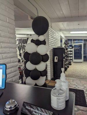 Front desk, check in area.