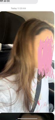 Brassy ruined hair