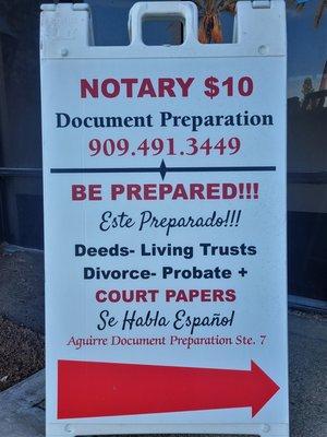 Aguirre Document Preparation