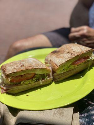 Ham and cheese sandwich