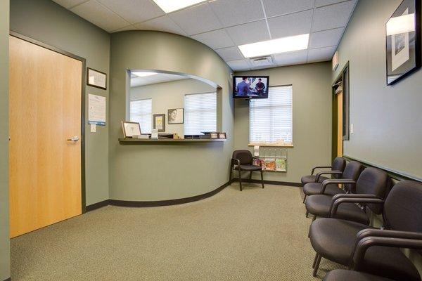 Reception area Dental Partners Bowling Green