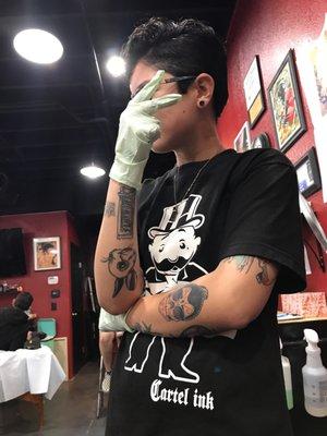 Lesbian janitor , very impressive and diverse environment ;p