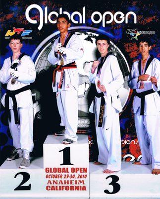 Hans Pruter Silver Medal at the Global Open in Anaheim California a World Taekwondo Federation G1 event.