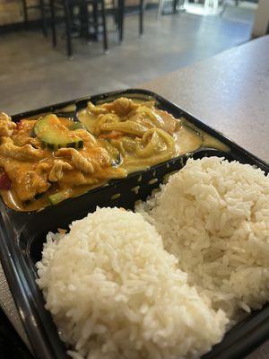 Yellow Curry and Red Curry