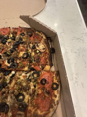 Poorly made. Look on the left on how it was cut!