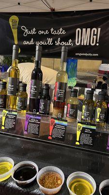 OMG!! Olive oil and balsamic vinegars