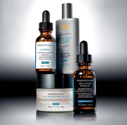 We proudly offer SkinCeuticals, the number one brand recommended by dermatologists, at our practice.