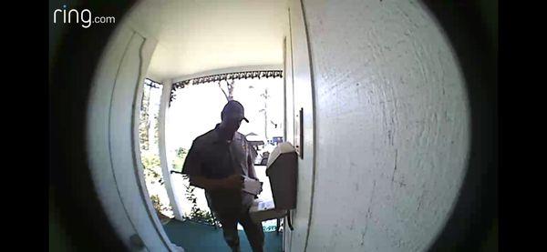 UPS delivery driver (in a hurry)!