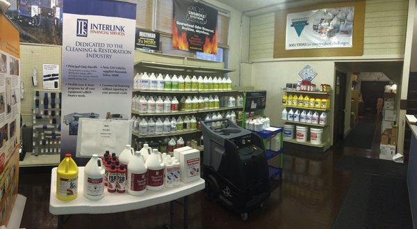 Welcome to Pembertons showroom for cleaning and restoration contractors