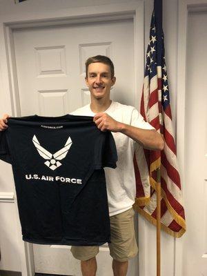 Newest airman, Derek!