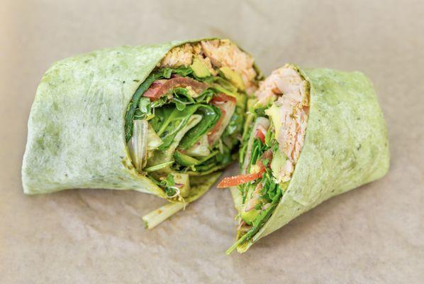 Grilled Salmon Wrap
