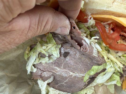 Roast beef sandwich.