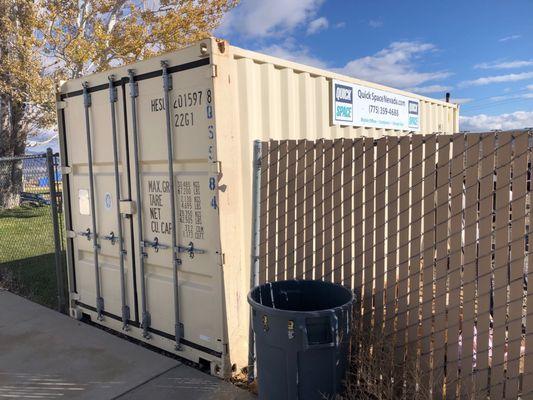 Quick Space Nevada mobile storage unit at Shine - A Jesus Church in Carson City