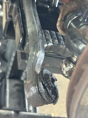 My tie rod they broke.