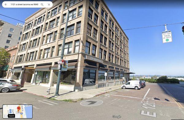 1121 A Street, Tacoma, WA on the corner of East  12th Street.