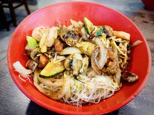 Bowl with Mongolian Noodles