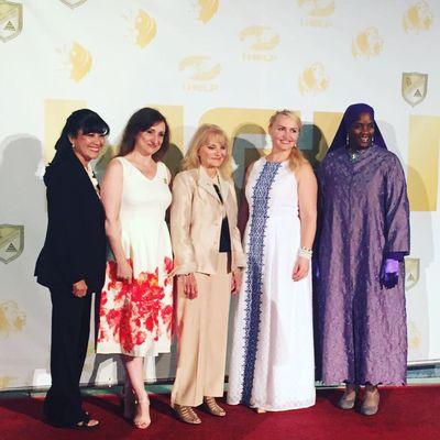 We are happy to know and to apply Scientology tools for life, Red carpet , before event in the Church of Scientology, Hollywood