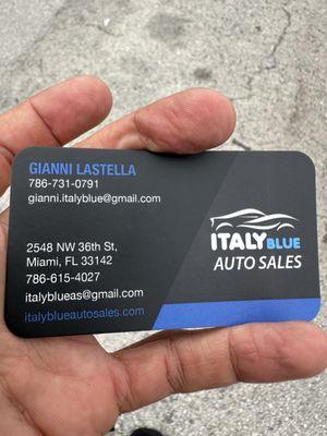 Italy Blue Auto Sales