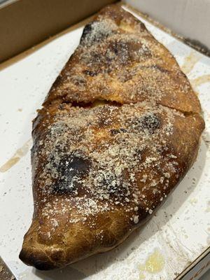 Calzone With Cheese, Pepperoni, and Sauce