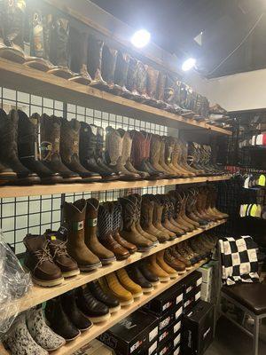Variety of boots
