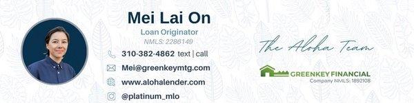 Mei Lai On - GreenKey Financial