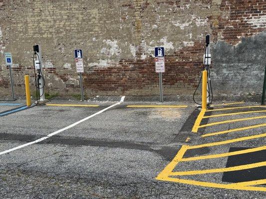 Total of two electric car chargers!