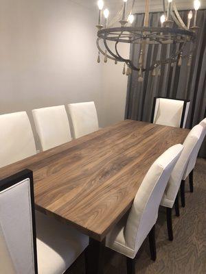 Walnut dining table.. simple, modern