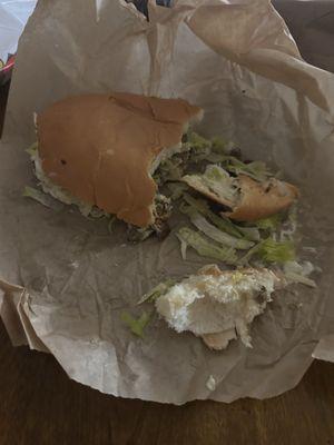 Torta Rico with beef steak. Not the best!