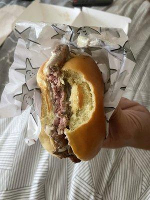 It's all the pictures of the raw meat.