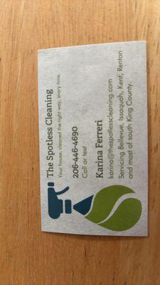 The Spotless Cleaning