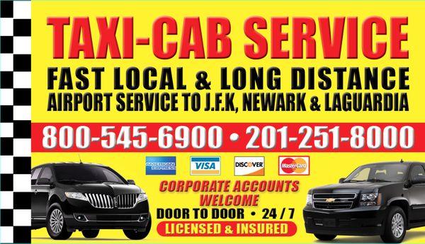 Need Airport or City Transportation? Call Us Today! We Are Open 24 Hrs 7 Days a Week! @ 201-251-8000
