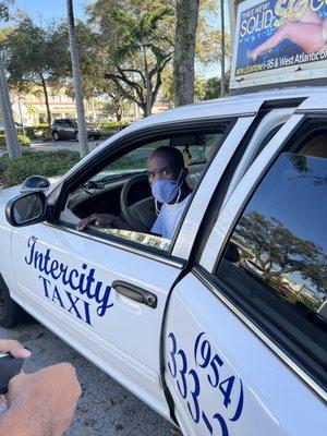 Scamming driver with no driver information on dash.