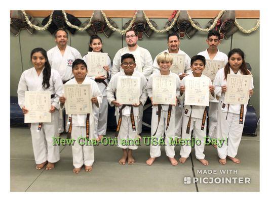 Our Newest group of Brown Belts. Congratulations!