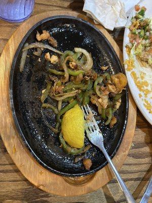 Chicken and steak fajitas were delicious!