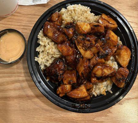 Orange Spicy Chicken Bowl