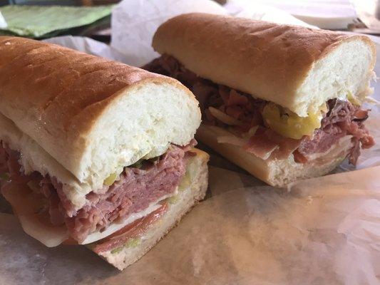 Large roast beef sub