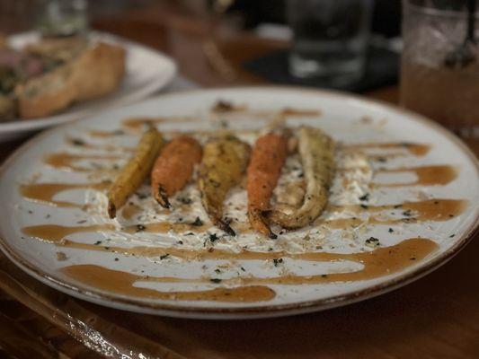 Roasted Heirloom Baby Carrots Dinner