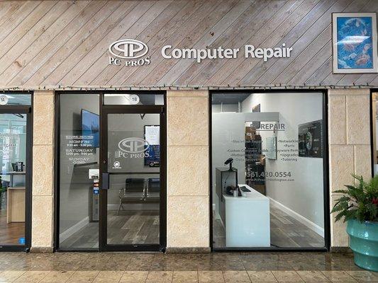 entrance inside mall