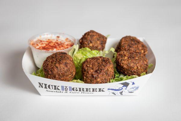 Falafel with tzatziki