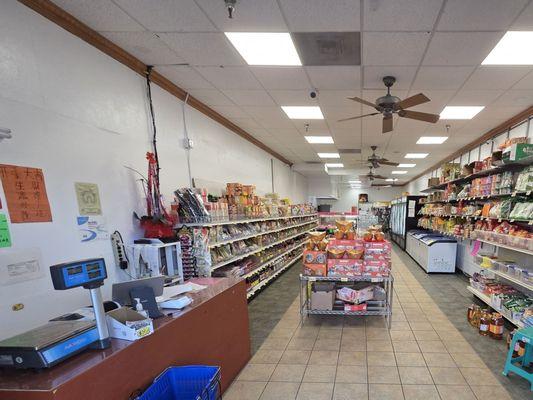 The interior is spacious and smells nice