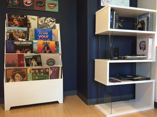 Loved the records and turntable.