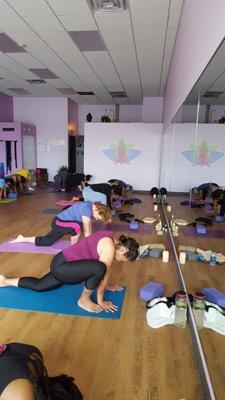 Stretch, breathe and come into the present of mindvand body.