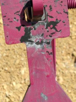 The two inch target at 500 yards. Someone scored a hit.