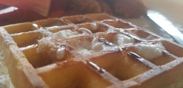 Chicken and waffles. Pretty good!